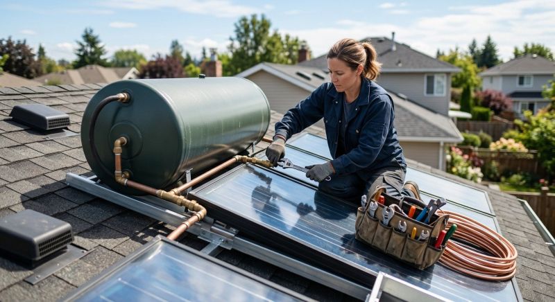Solar Water Heater Repair project example