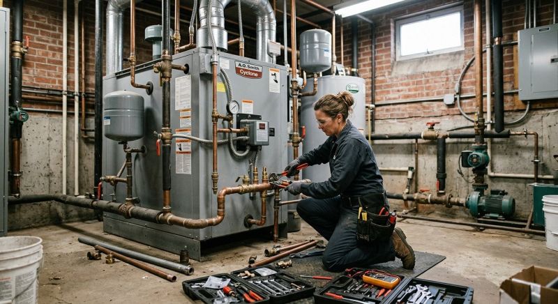 Commercial Water Heater Repair project example