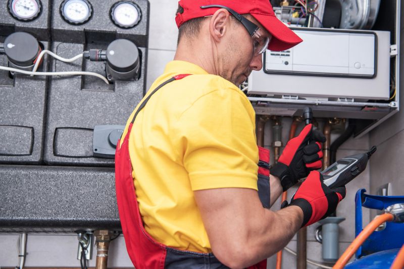 Technician Performing Service